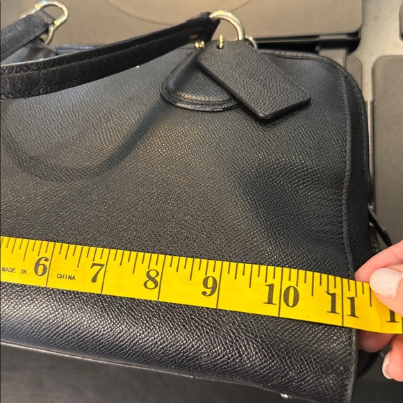 Coach Black Satchel Bag with crossbody strap - Picture 12 of 13